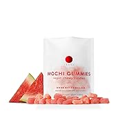 Mochi Gummies Vegan Chewy Candies Gluten Free Vegan (1.76 OZ, Watermelon)