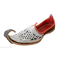 Men's Traditional Indian Khussa Leather Loafer Flats