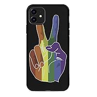 Sign of Peace (Rainbow Hand) Phone Case for iPhone 7/iPhone 11/iPhone 11Pro/iPhone XR/iPhone Xs Max/iPhone 11Pro Max Full Body Shockproof Protective Cover