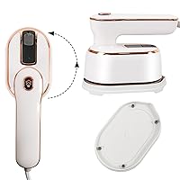 Steamer for Clothes, Portable Handheld Steam Iron for Clothes Support Dry and Wet Ironing 180°Rotatable Travel Garment Steamer for Home and Travel