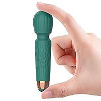 Mini Electric Massage Tool, Handheld Powerful Rechargeable Waterproof Neck Massager (Green)
