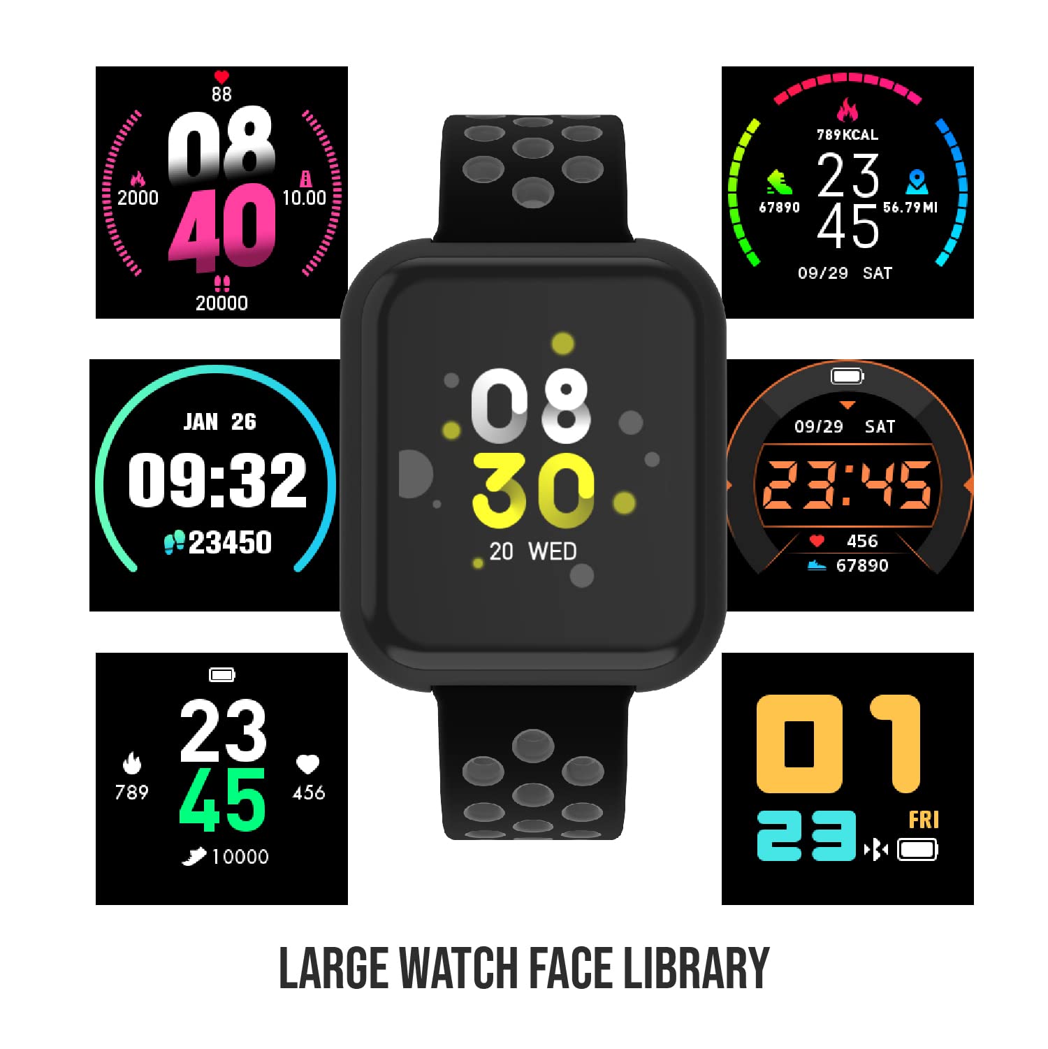 iTouch Air 3 Smartwatch Fitness Tracker with Heart Rate Tracker, Step Counter, Notifications, Sleep Monitor for Men Women