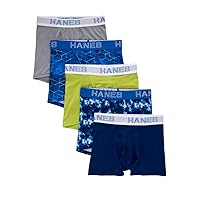 Hanes Boys X-Temp Performance Boxer Brief Underwear 5-Pack
