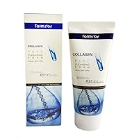 Farm Stay Korean Pure Collagen Foam Cleanser [ 180ml / 6.09oz ] 폼클렌징