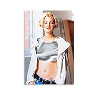 GEBSKI Drew Barrymore Poster Famous Actress Star Posters (4) Canvas Painting Wall Art Poster for Bedroom Living Room Decor 08x12inch(20x30cm) Unframe-style