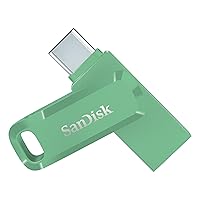SanDisk 256GB Ultra Dual Drive Go USB Type-C Flash Drive - Up to 400MB/s, Absinthe Green - SDDDC3-256G-G46AG