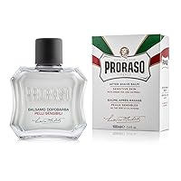 Proraso After Shave Balm for Men, Sensitive Skin Moisturizer with Oatmeal and Green Tea, 3.4 Fl Oz (Pack of 1)