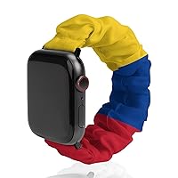 Columbia Flag Watch Band Soft Scrunchie Watch Strap Sport Strap Compatible with