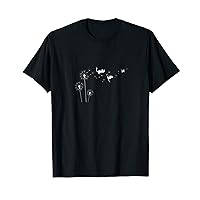 Dandelion Cats Flower Cute Cat Lover T-Shirt