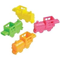 US Toy Mini Train Whistles, One Dozen Assorted