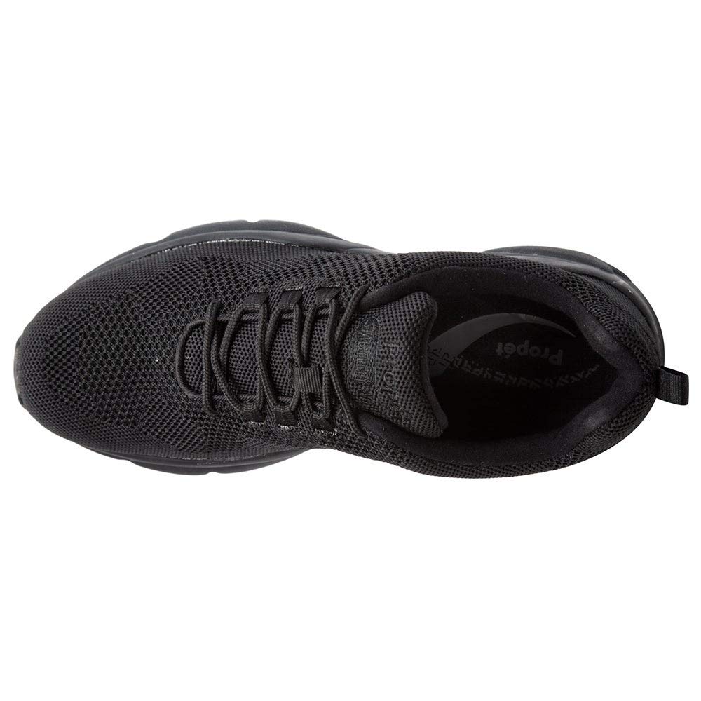 Propét mens Stability Fly Sneaker, Black, 15 XX-Wide US