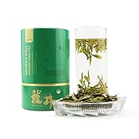 EFOOFAN USDA Certified Organic Longjing Green Tea, Buds Leaves Hand-Picked, Authentic Chinese Dragon Well Loose Leaf Tea, Premium and Edible