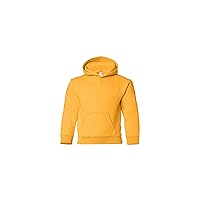 Gildan unisex child Youth Hooded Sweatshirt(Gold)