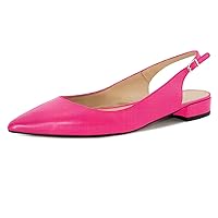 Eldof Women Low Heels Pumps | Pointed Toe Slingback Flat Pumps | 2cm Classic Elegante Court Shoes