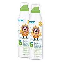 SPF 50 Kids Sunscreen Spray | UVA UVB Protection | Octinoxate & Oxybenzone Free | Water Resistant, 6 Ounce (Pack of 2)
