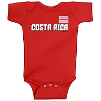 Threadrock Unisex Baby Costa Rica National Pride Bodysuit