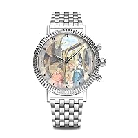 Luxury watch brand popular, elegant watch brand popular, give to yourself or relatives friends men watches personality pattern watches 422. Birth of Christ by Duler Watches