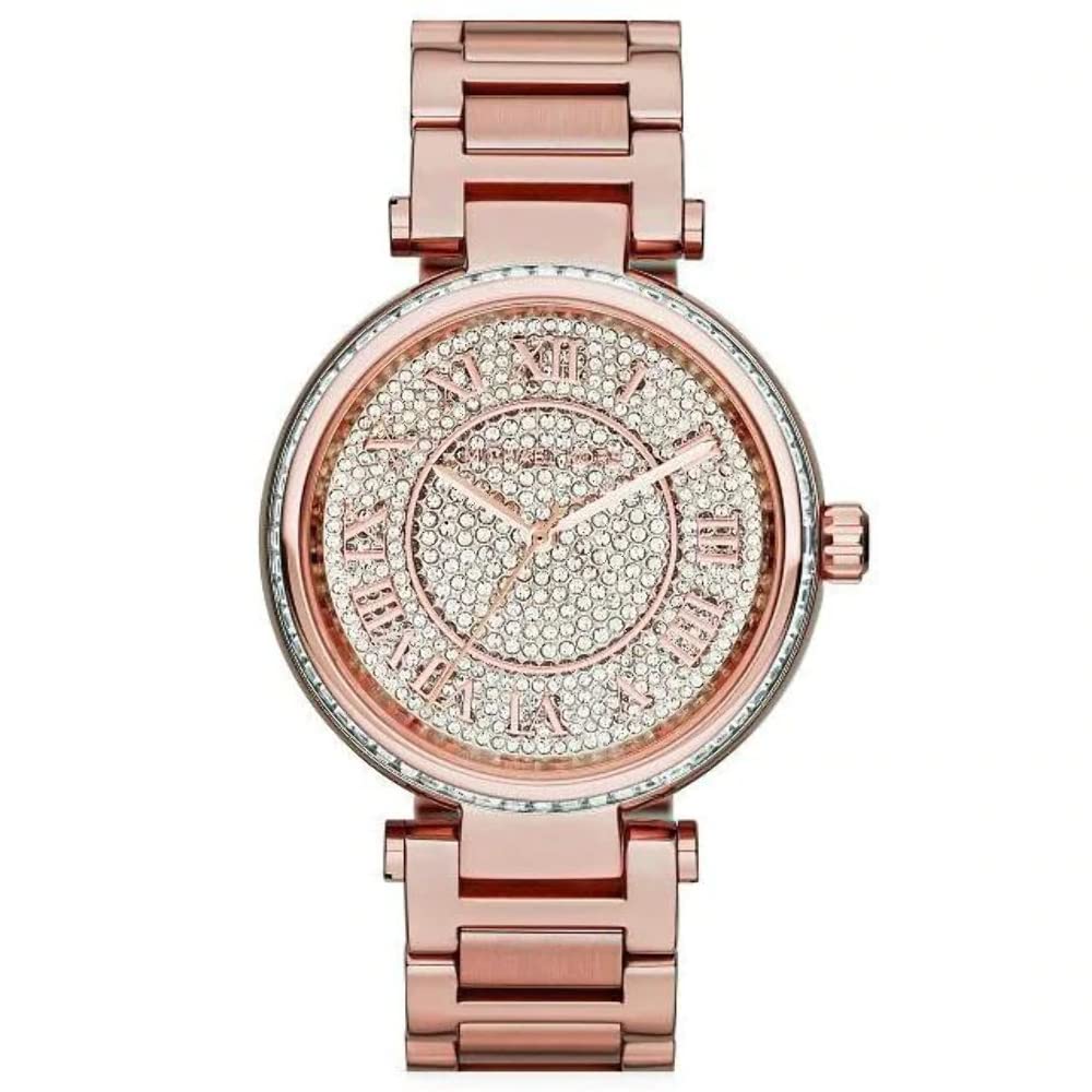 Michael Kors MK5868 Skylar Rose Goldtone Stainless Steel Two-Hand Bracelet Rose Gold Watch