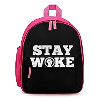 Stay Woke Mini Travel Backpack Casual Lightweight Hiking Shoulders Bags with Side Pockets