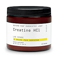 BEYOND RAW Chemistry Labs Creatine HCl Powder | Improves Muscle Performance | 120 Servings