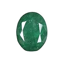 21.00 Ct. Egl Certified Green Emerald - May Birthstone Loose Gemstone - Colombian Oval Cut Gem for Jewelry DE-096