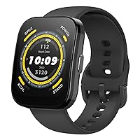 Amazfit Bip 5 Smart Watch with Ultra Large Screen, Bluetooth Calling, Alexa Built-in, GPS Tracking, 10-Day Long Battery Life, Health Fitness Tracker with Heart Rate, Blood Oxygen Monitoring- Black