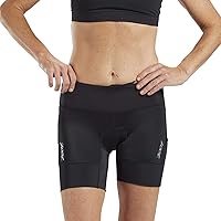 Zoot Women’s Core 6-Inch Tri Shorts, Quick Dry Performance Triathlon Short with Cycling Chamois Pad, Pockets & UPF 50+ Fabric