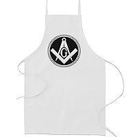 Filled Circle Square & Compass Masonic Cooking Kitchen Apron