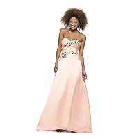 Sweetheart Drop Waist Lace-up Gown 2123