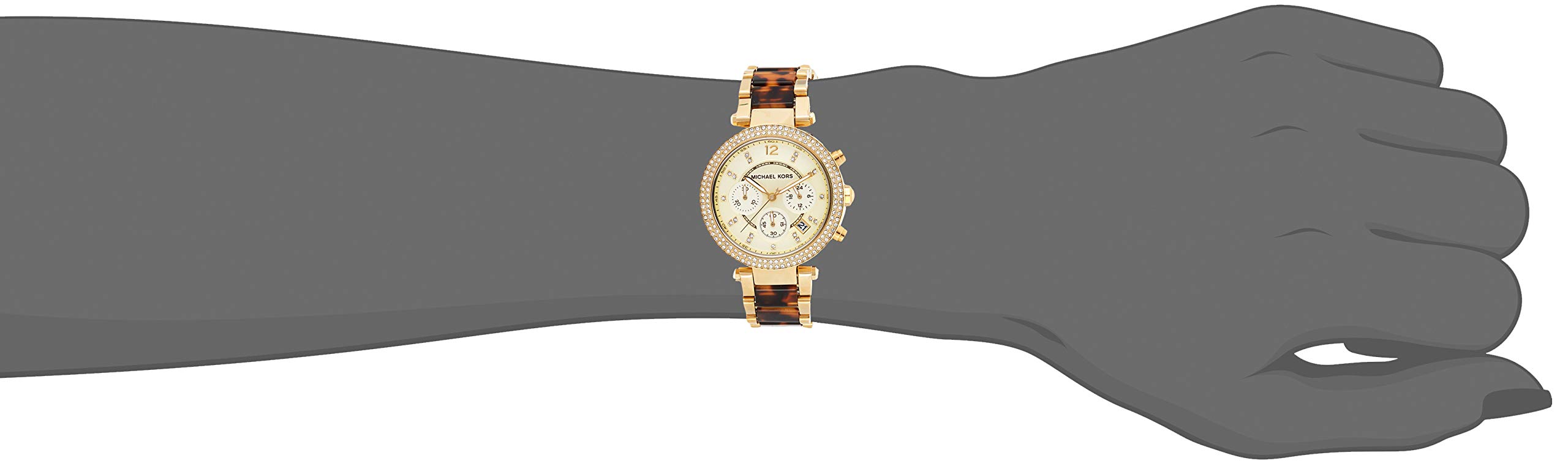 Michael Kors Women's Parker Gold Tortoise Watch MK5688