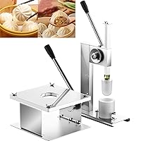 Bun Wrappers Maker and Bun Sealing Machine, Stainless Steel Bun Dumpling Maker, Chinese Steamed Stuffed Bun Making Mold, for Kitchen Cooking Tool (Color : A+b)