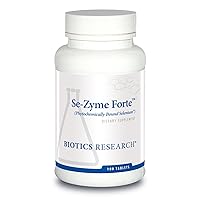 Se-Zyme Forte™– Whole Food Selenium Source, Thyroid Gland Function, DNA Production, Cognitive Health, Potent Antioxidant. 100 Tabs