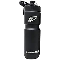 Speedfil Speedflask 21 oz. Vacuum Insulated Stainless Steel Cycling Sports Water Bottle with NEW Bounce Back Lid 2.0 (Black)