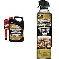 Spectracide Terminate Termite & Carpenter Ant Killer, Foam & Sprayer Bundle, 1.33 Gallon Jugs (4 Count) & 16 oz Cans (2 Count)