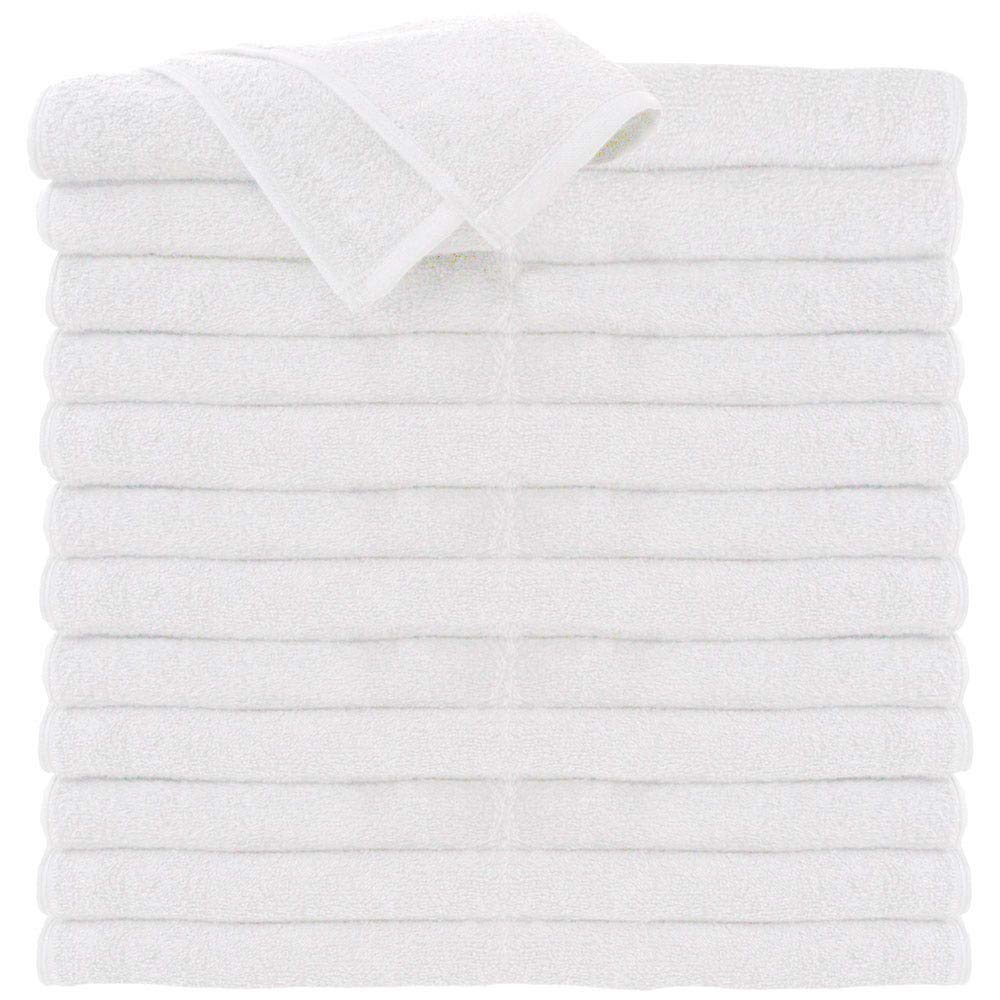 ForPro Premium 100% Cotton All-Purpose Towels, White, Extra Soft Multi-Purpose Salon, Spa, Hotel, and Gym Towel, 16” W x 27” L, 24-Count