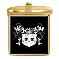 Bailey England Family Crest Surname Coat Of Arms Gold Cufflinks Engraved Box
