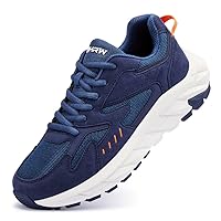 Men Extra Wide Width Sneakers Comfort Walking Shoes Relieve Foot Pain Wide Toe Box with Arch Support