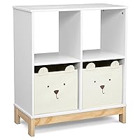 babyGap by Delta Children Brannan Bear Bookcase with Bins, White