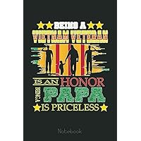 Mens VietNam Veteran papa Notebook gift for father in veteran day: Personalized Father's Day, Happy Fathers Day Notebook For Husband, Funny & Lovely Fathers Day Gifts From Wife