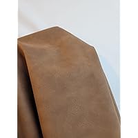 | Calf Soft Faux Vegan Leather PU {Peta Approved Vegan} | 5 Yard (180 inch Length x 54 inch Wide) Cut by Yard | Synthetic Pleather 0.9 mm Nappa Vinyl Upholstery | 180