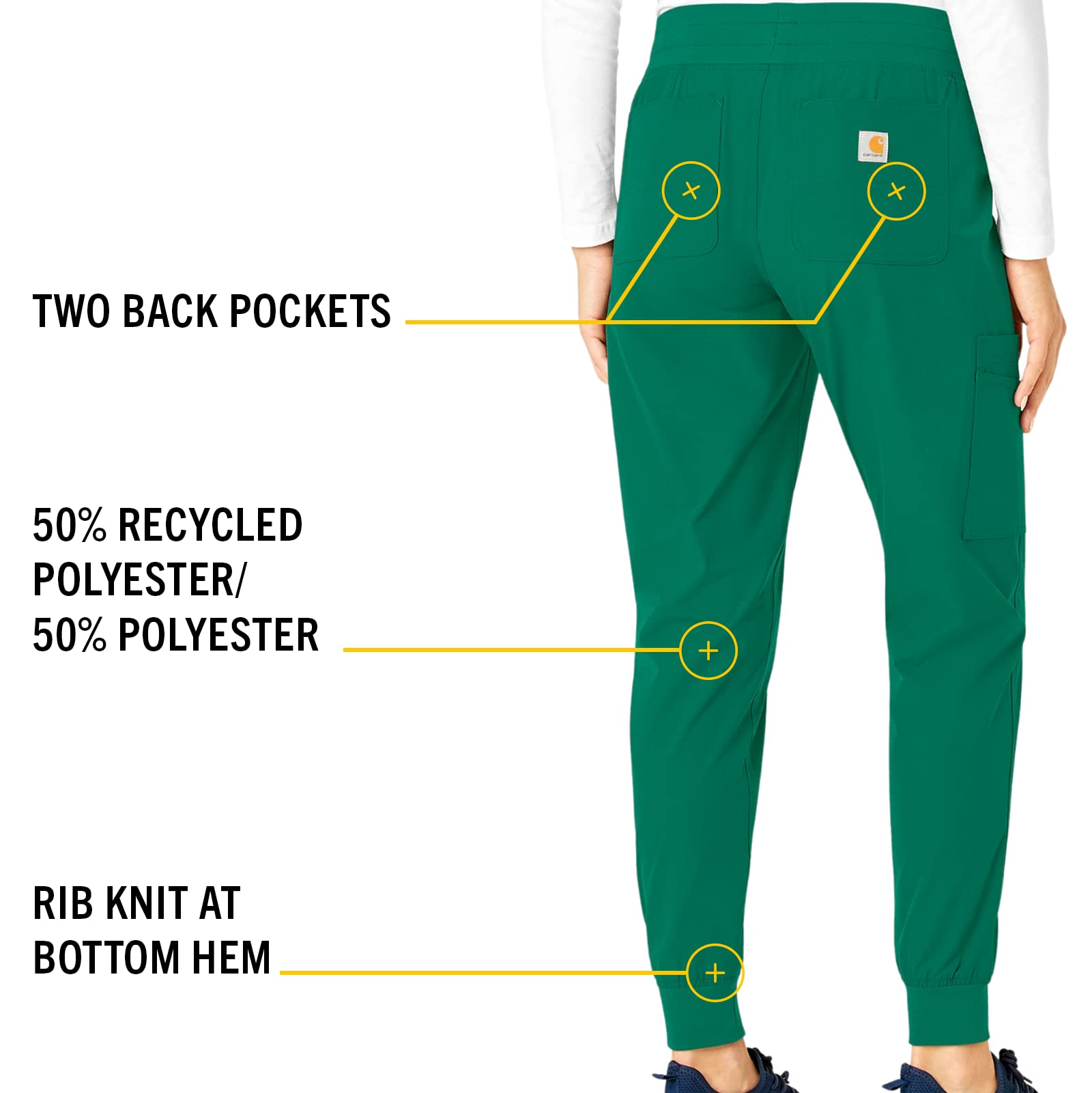 Carhartt Force Essentials Women’s Modern Fit Jogger Pant — 7-Pockets