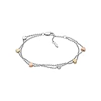 Fossil Women's Sterling Silver or Silver-Tone Stainless Steel Chain Bracelet for Women