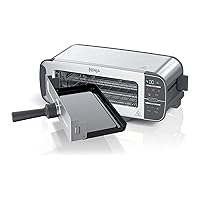 Ninja ST100 Foodi 2-in-1 Flip Toaster, 2-Slice Capacity, Compact Toaster Oven, Snack Maker, 1500 Watts, Stainless Steel