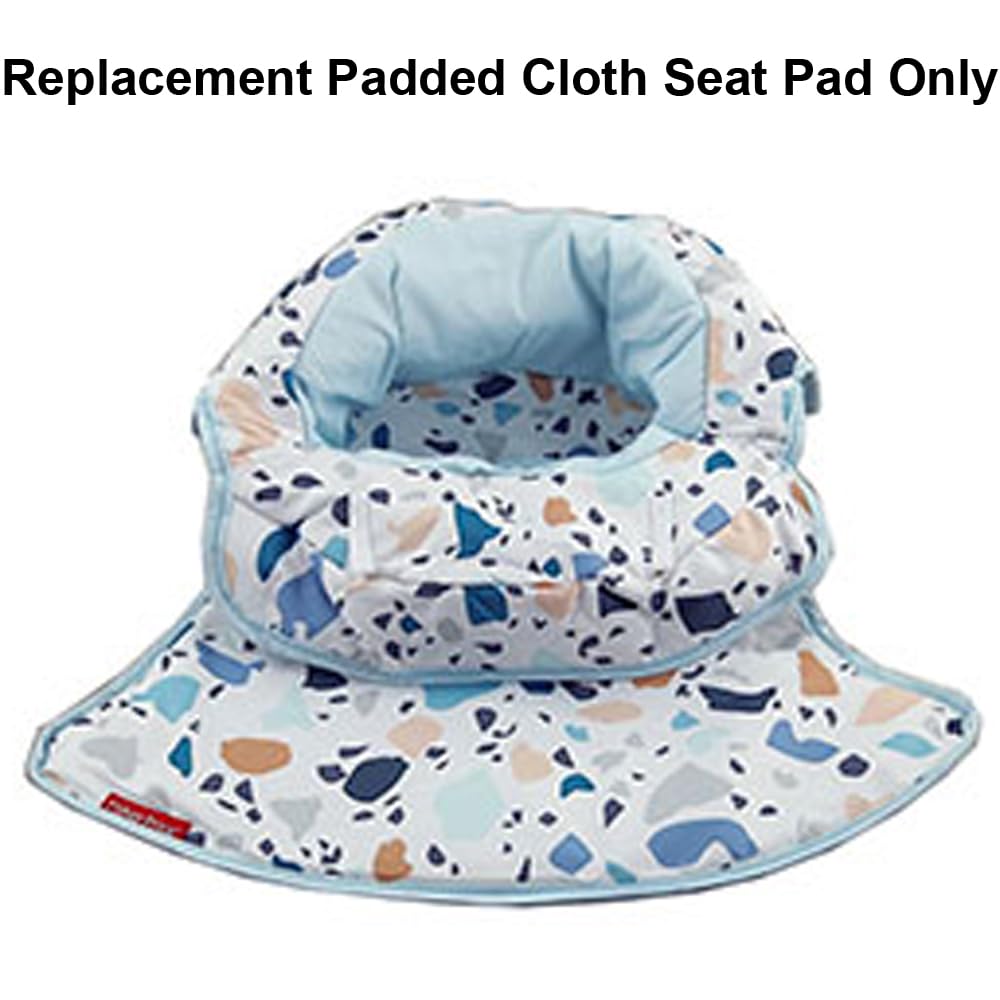 Replacement Part for Fisher-Price Sit-Me-Up Floor Seat for Baby - GKJ14 ~ Replacement Padded Cloth Seat Pad ~ Pacific Pebble Print