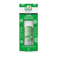 Yes To Cucumbers Cooling Hydrating Primer Stick - 1 Ounce | For Sensitive Skin | Cucumbers To Instantly Cool, Hytdrate, Smooth and Refresh Skin