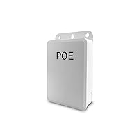 PS2 Outdoor POE Splitter for IP Camera Wireless AP Router Voip Phone and Other Non-POE Devices | IEEE 802.3af PoE Power Output DC 12 Volt 1A and 10/100Mbps Data with Active Waterproof Technology