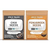SPICE TRAIN, Chia Seeds (397g) + Fenugreek Seeds (397g)