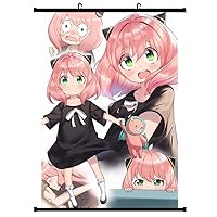 Roffatide Anime SPY×FAMILY Anya Forger Scroll Poster Canvas Wall Painting for Home Decor Characters Wall Art For Living Room Bedroom Office Restaurant A
