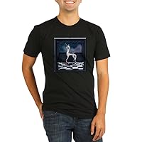 Org Men's Fitted T-Shirt Drk Rocking Unicorn