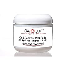 Magic AntiAging Peel Pads-20% Glycolic Cell Renewal Peel Pads+ Salicylic, Lactic Acid, Argireline, DMAE, Improves Fine Line Wrinkles, Lighten, Collagen Growth